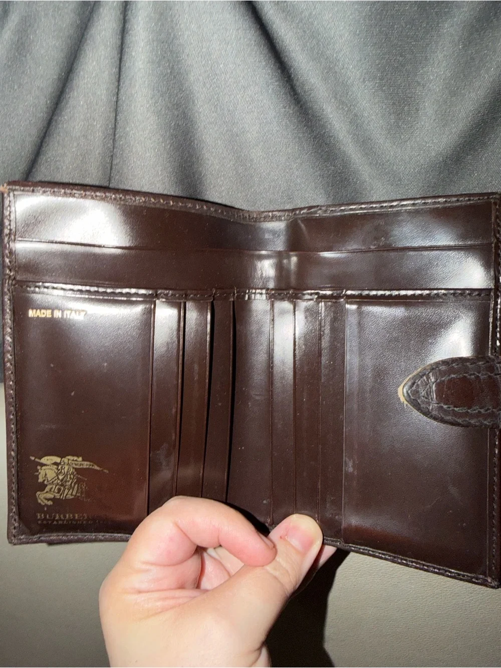 Burberry Plaid Leather Wallet